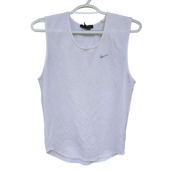Nike Tops - Vintage Nike Sphere White Sleeveless Top Size Small